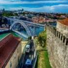 Porto Walls and view to bridge
